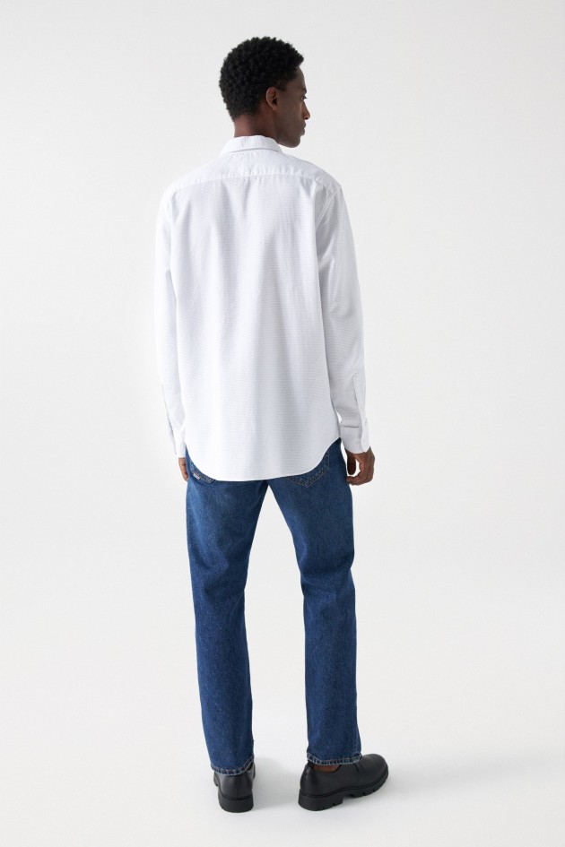 CAMISA DE ALGODÃO TEXTURADA