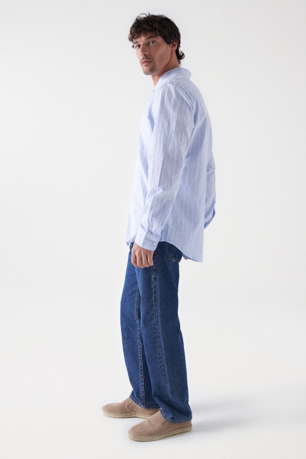 CAMISA DE ALGODÃO COM RISCAS