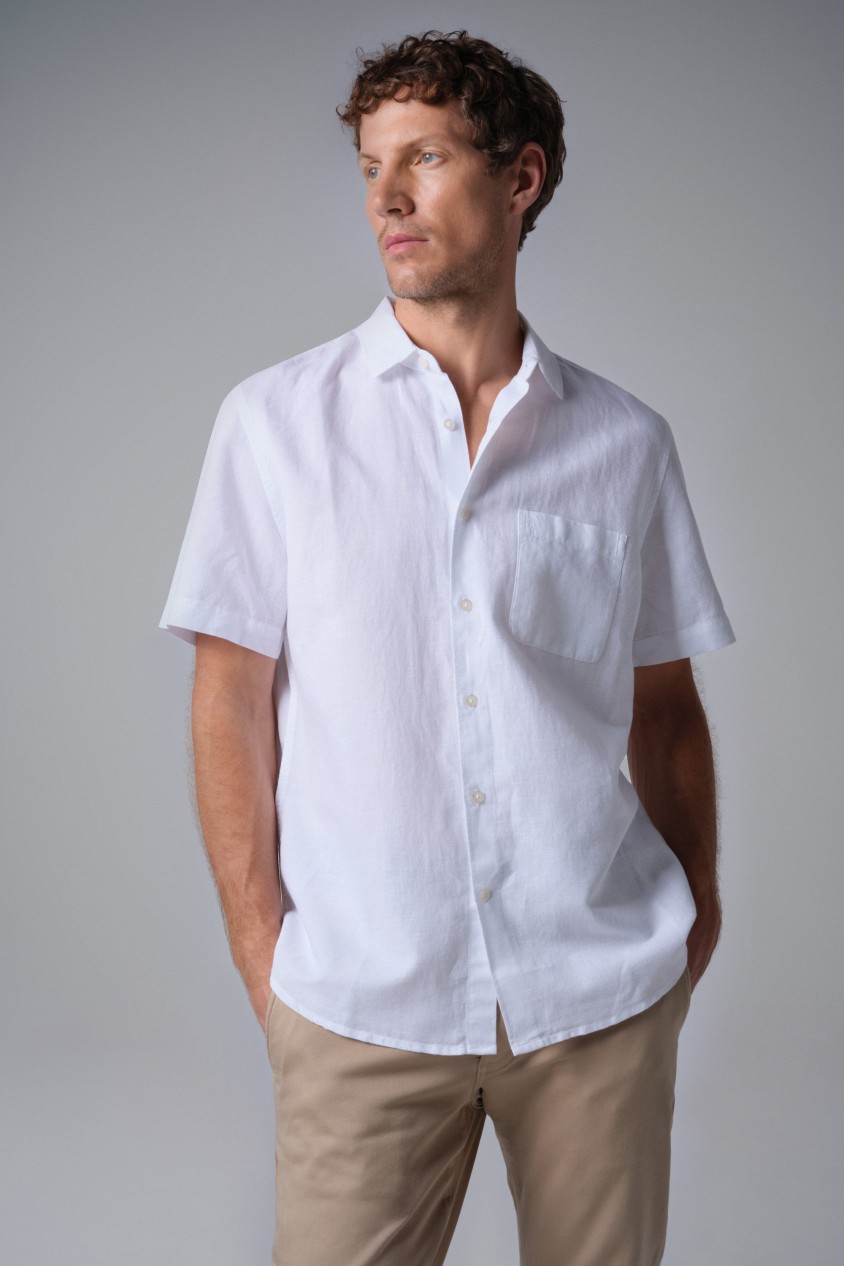 CAMISA CON MEZCLA DE LINO