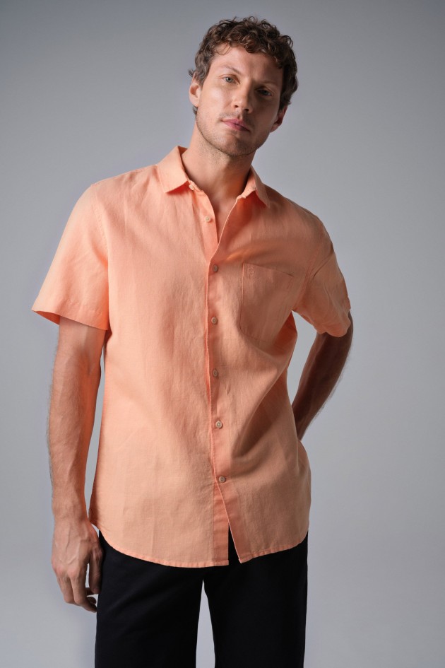 CHEMISE AVEC MÉLANGE DE LIN