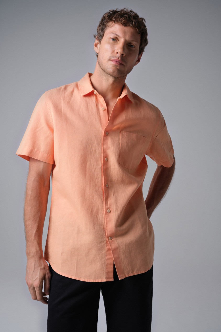 CHEMISE AVEC MÉLANGE DE LIN
