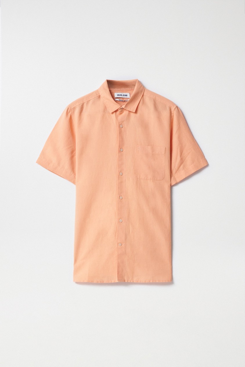 CHEMISE AVEC MÉLANGE DE LIN