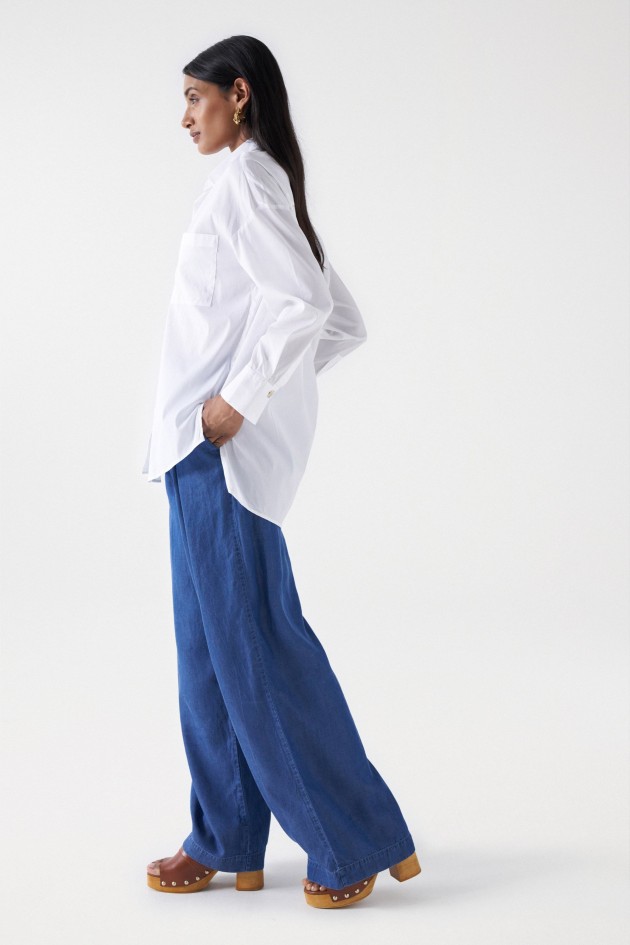 ÜBERGROSSES HEMD MIT TASCHE