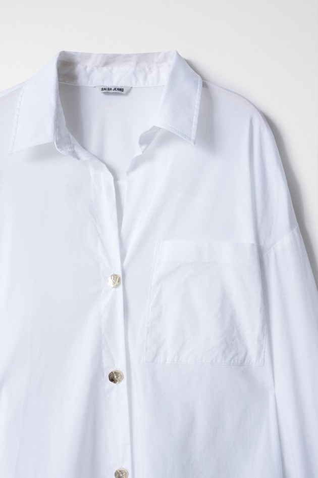 ÜBERGROSSES HEMD MIT TASCHE