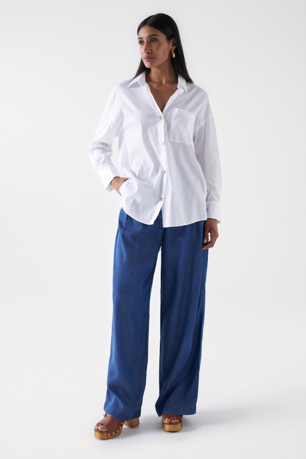 ÜBERGROSSES HEMD MIT TASCHE