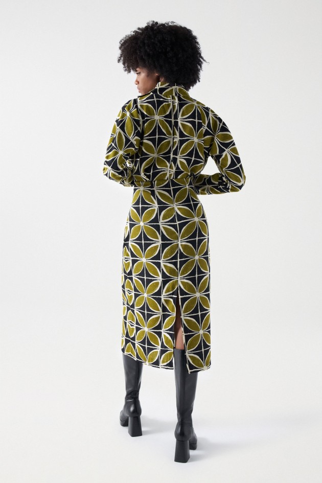 ROBE MIDI À IMPRIMÉ FLEURI