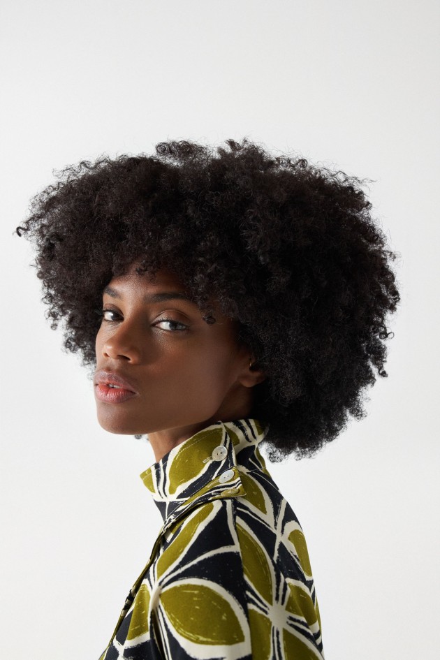 ROBE MIDI À IMPRIMÉ FLEURI