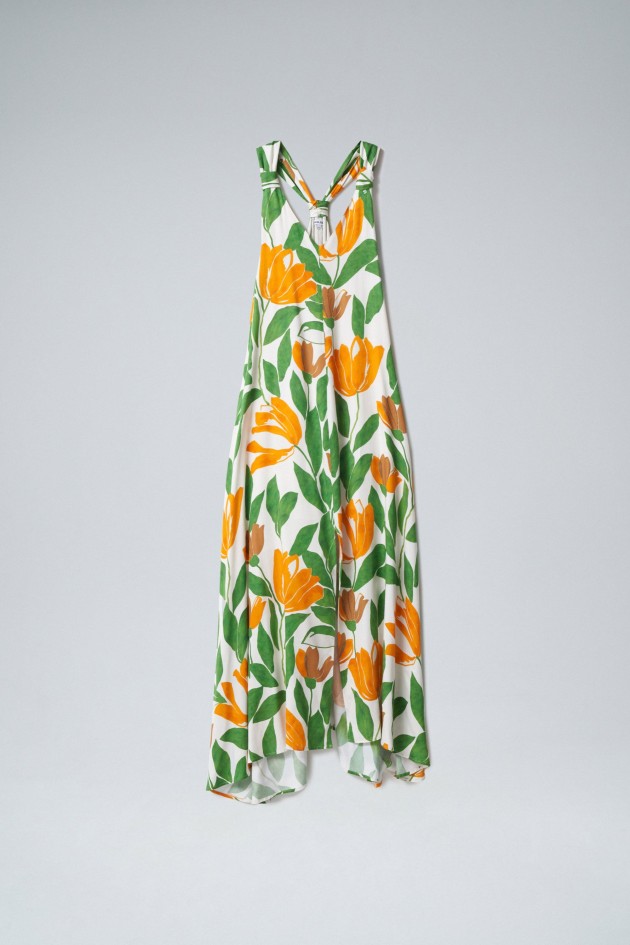 KLEID MIT BLUMENDRUCK