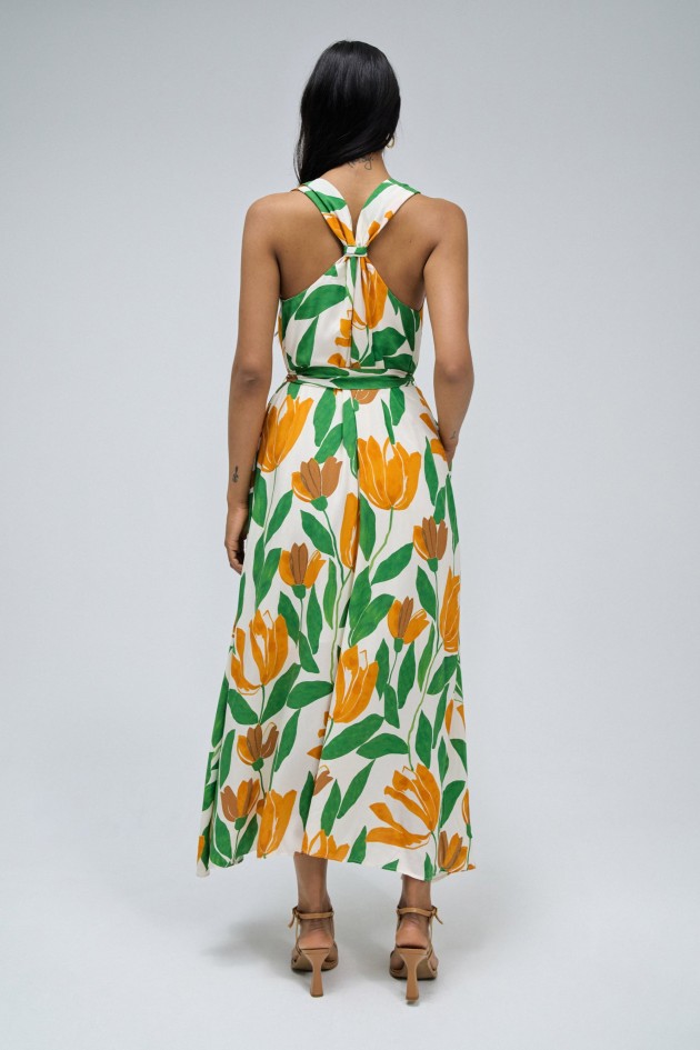 KLEID MIT BLUMENDRUCK