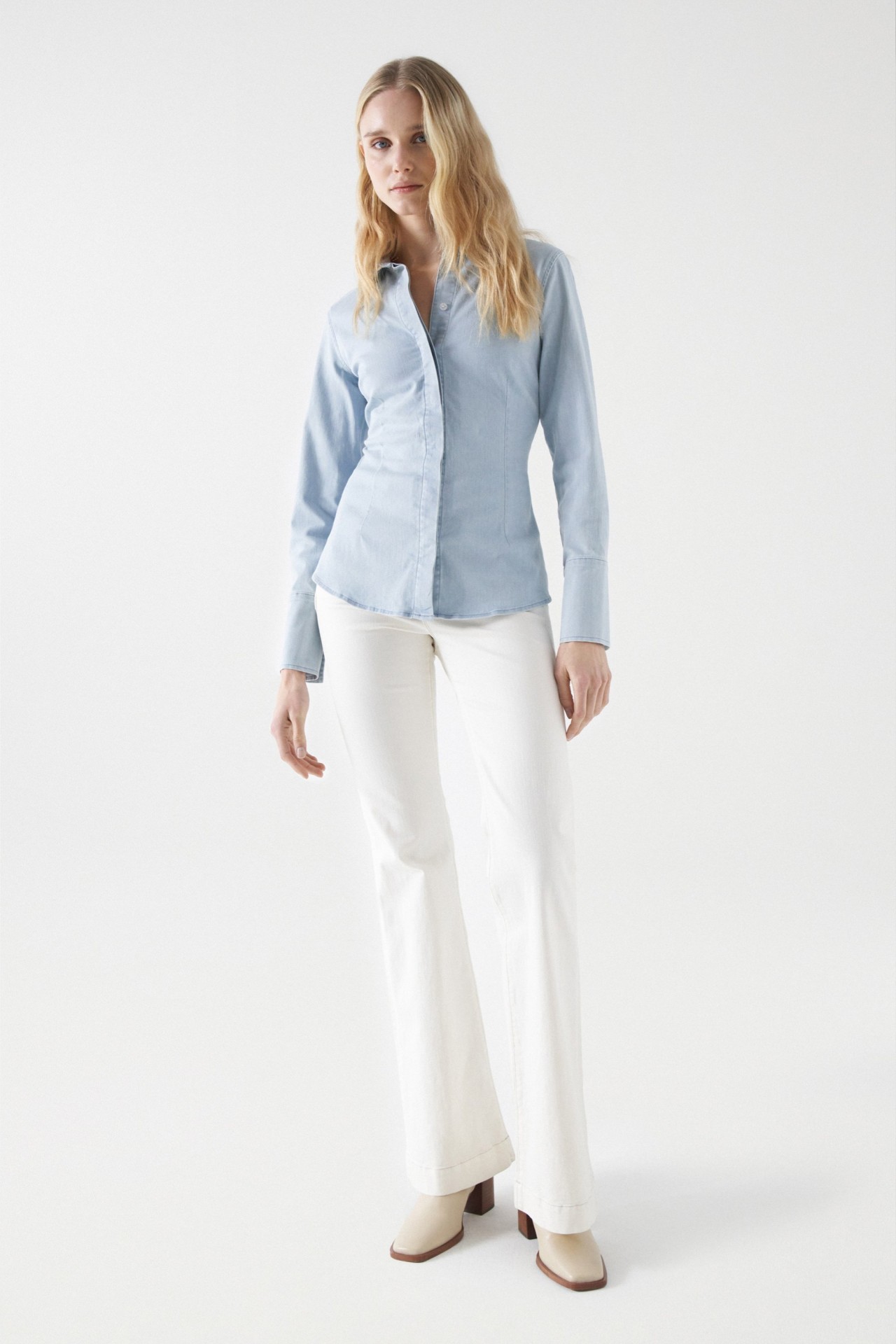 SLIM FIT LIGHTDENIM SHIRT