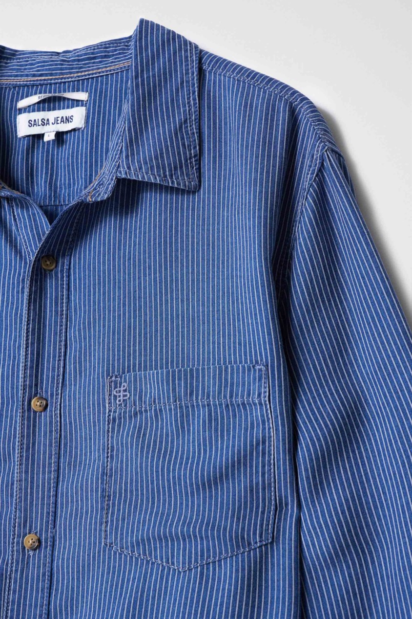 CHEMISE TENCEL À RAYURES
