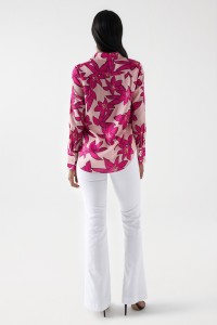 BLUSE MIT BLUMENMUSTER