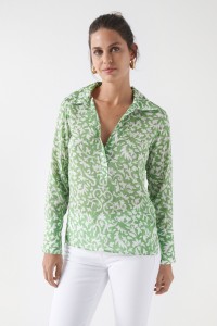 BEDRUCKTE BLUSE IN ZWEI FARBEN