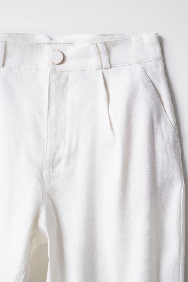 SLIM FIT LINEN CHINO