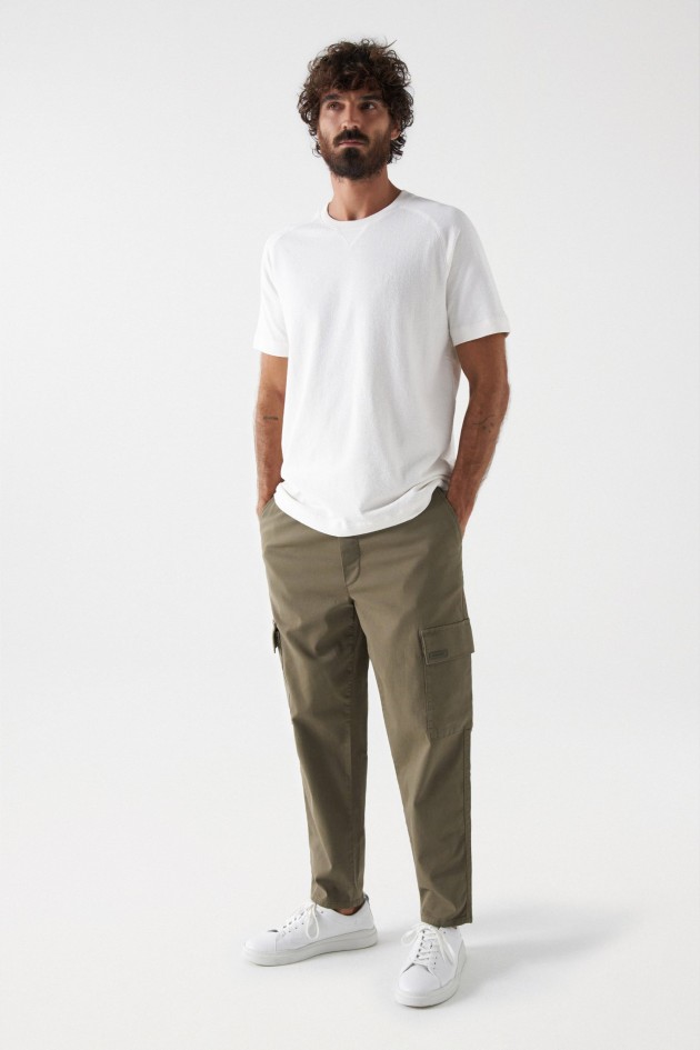 T-SHIRT TEXTURÉ AVEC LOGO