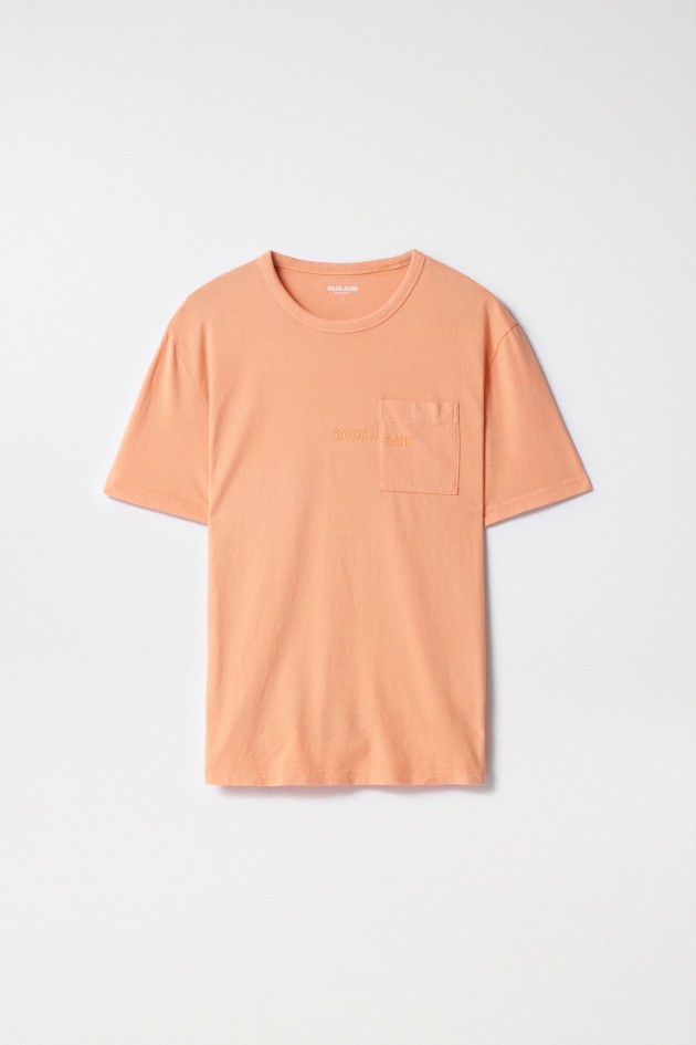 T-SHIRT DE ALGODÃO COM BOLSO