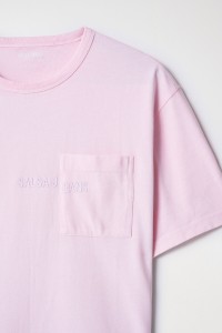BAUMWOLL-T-SHIRT MIT TASCHE