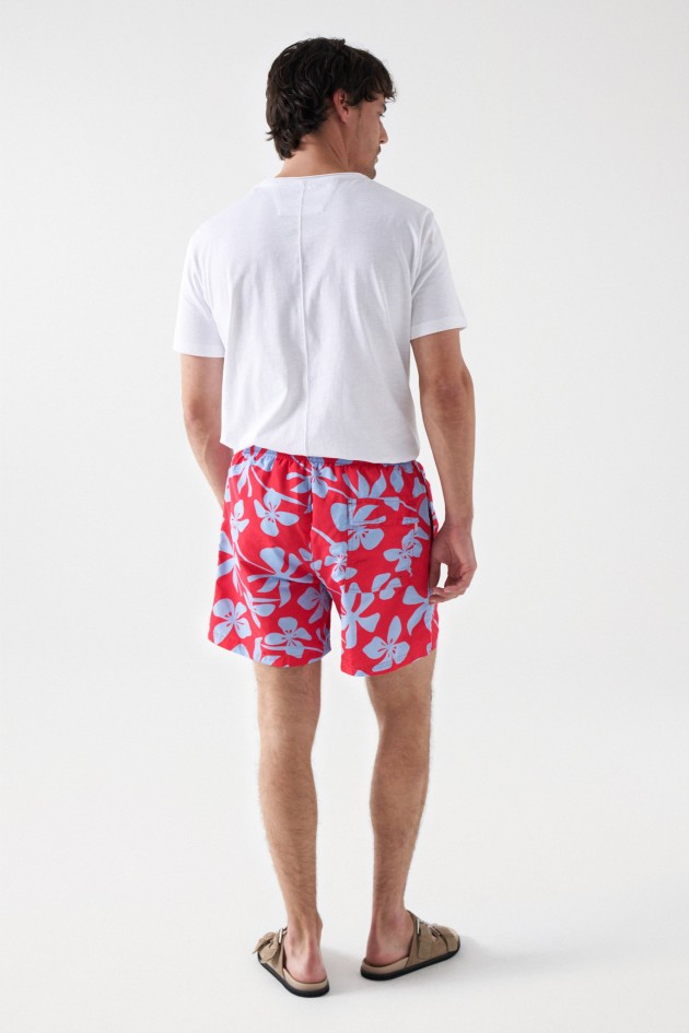 CALÇÕES DE BANHO COM ESTAMPADO FLORAL