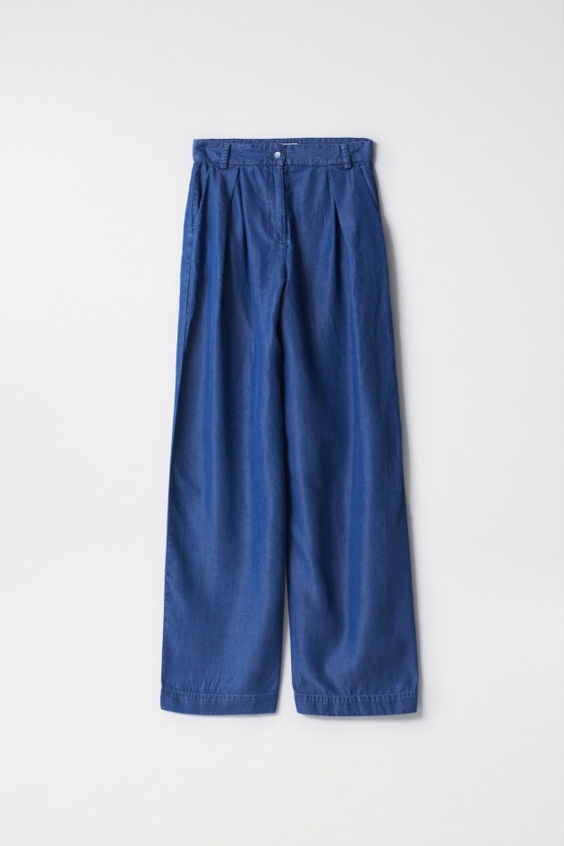 CALÇAS LIGHTDENIM WIDE LEG