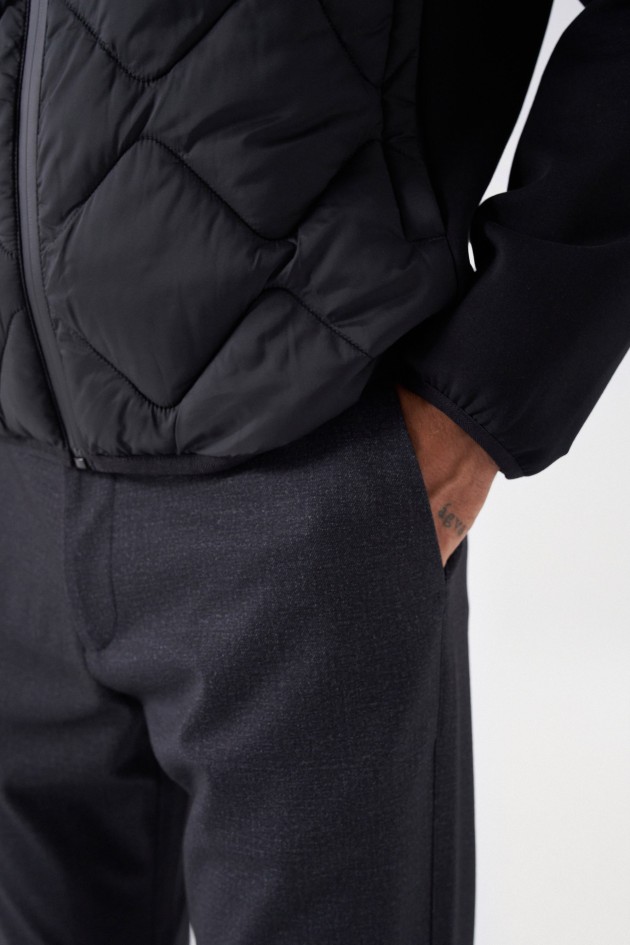 VESTE HOODIE MATELASSÉE