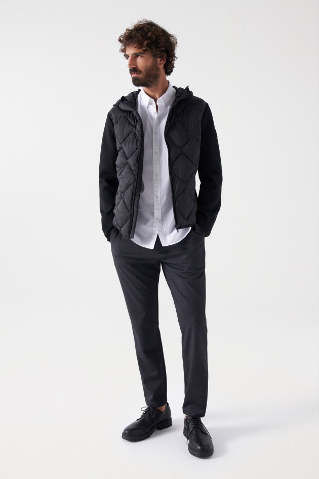 VESTE HOODIE MATELASSÉE