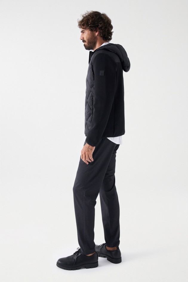 VESTE HOODIE MATELASSÉE
