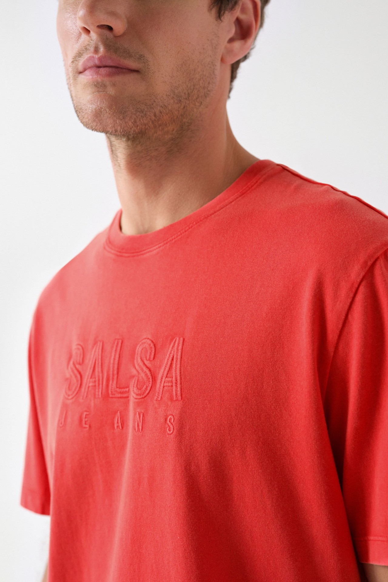 COTTON T-SHIRT WITH SALSA LOGO