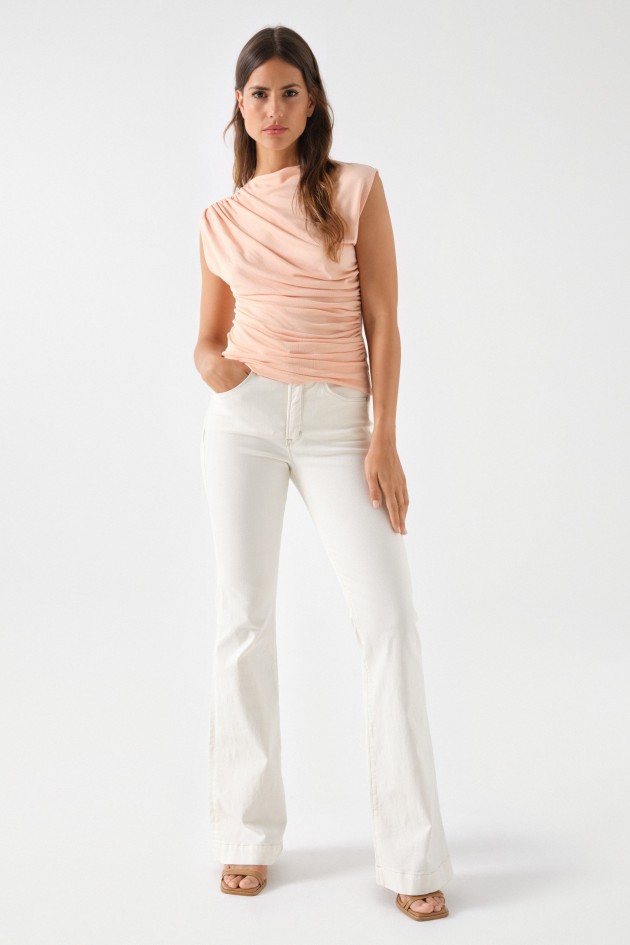 TOP AVEC EFFET DRAPÉ