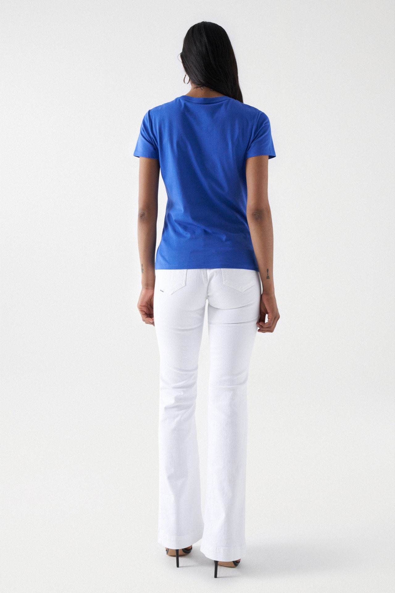 T-SHIRT AVEC LOGO SALSA ET PERLES