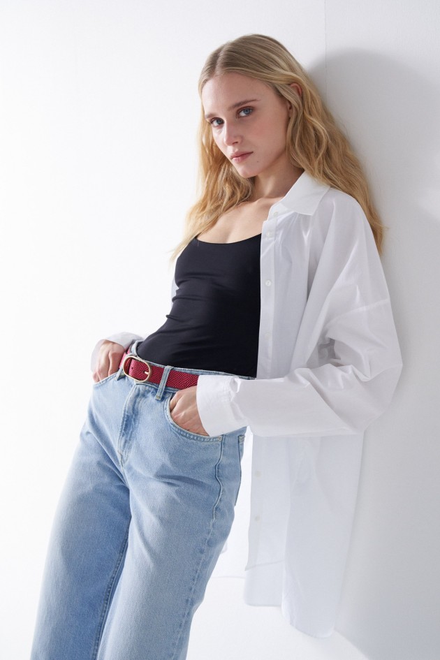 LEDERGÜRTEL MIT KROKODILLEDEREFFEKT