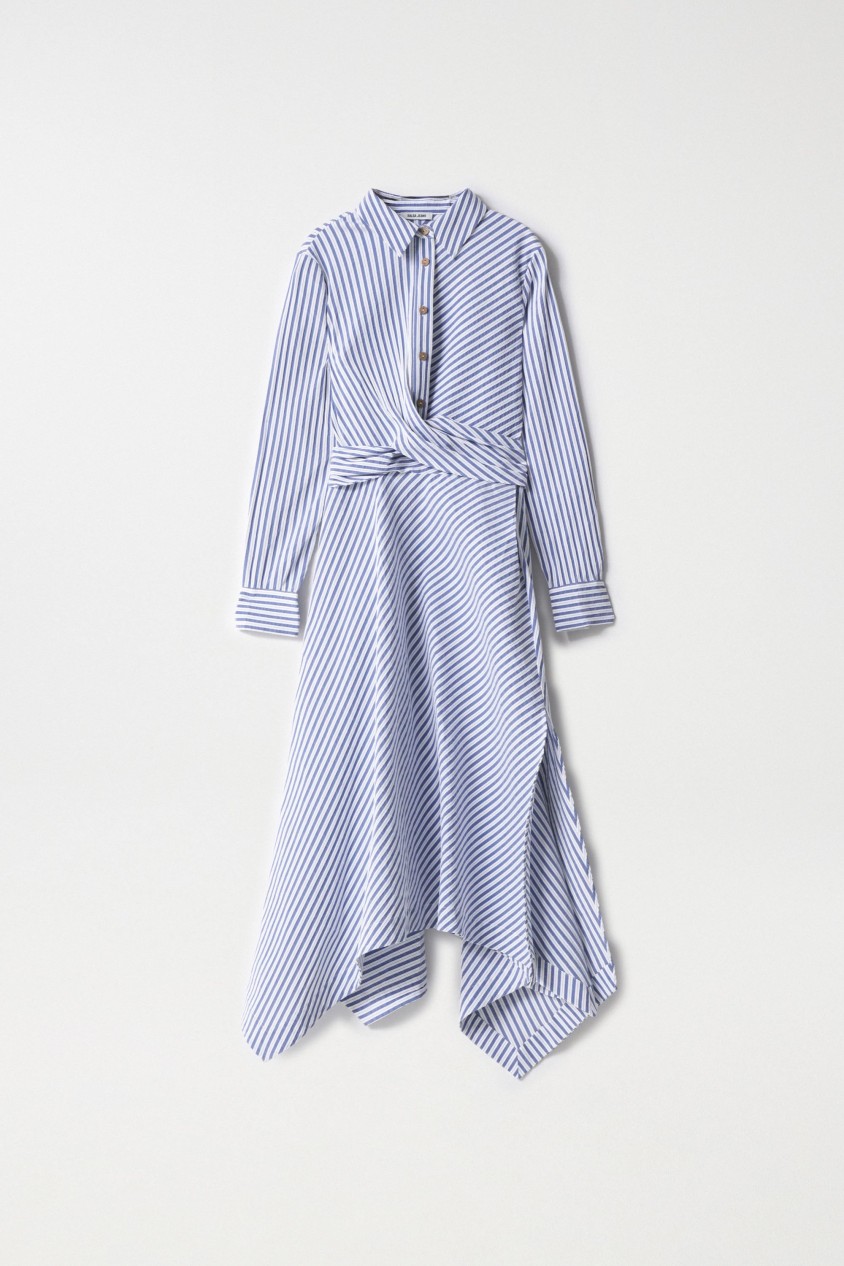 VESTIDO MIDI ASSIMÉTRICO