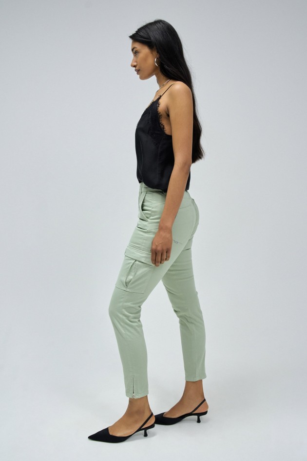 CALÇAS CARGO FAITH PUSH IN CROPPED SKINNY