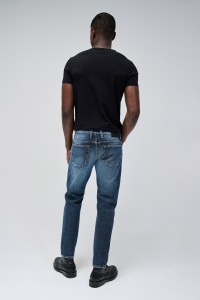 SLIM FIT WITH RIPS JEANS