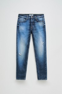 SLIM FIT WITH RIPS JEANS