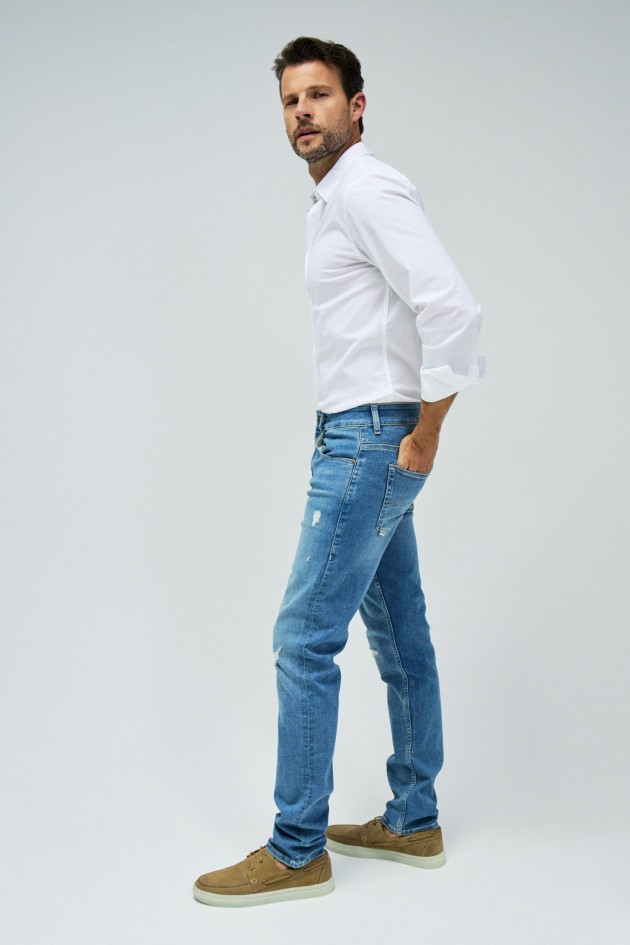 S-ACTIV SLIM FIT WITH RIPS JEANS