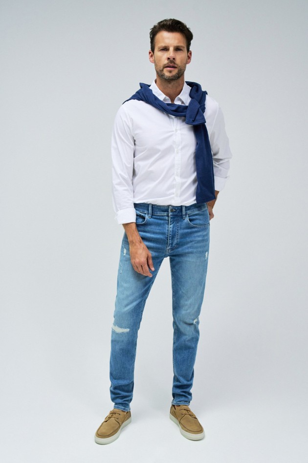 S-ACTIV SLIM FIT WITH RIPS JEANS
