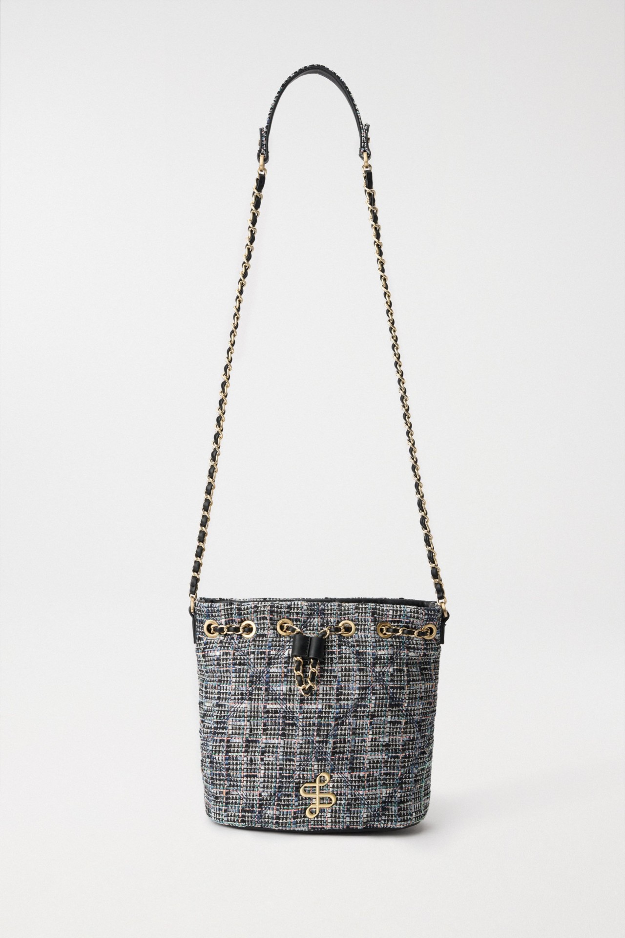 SAC BUCKET EN TWEED