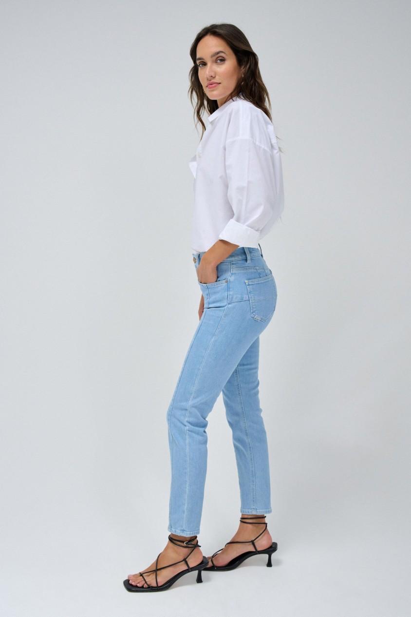 DESTINY PUSH UP CROPPED SKINNY JEANS