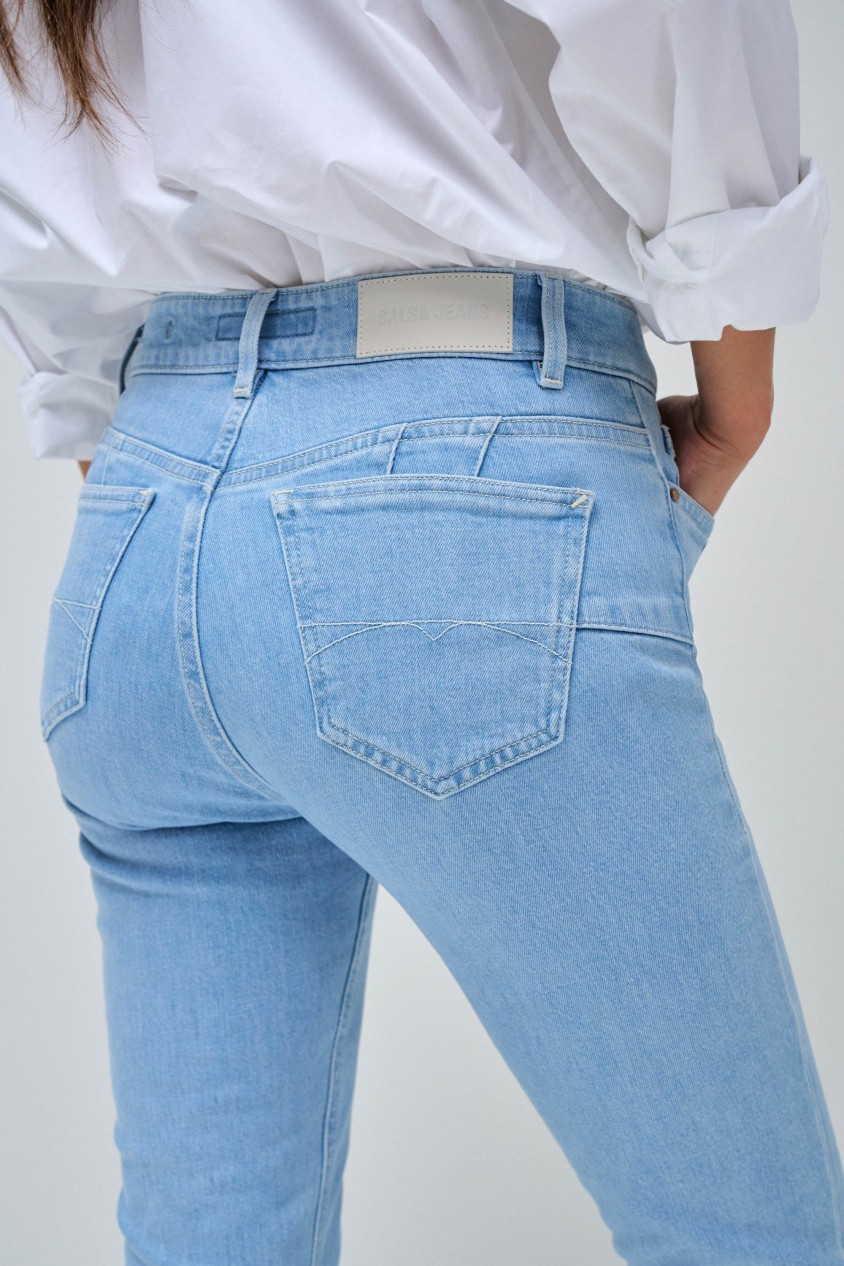 DESTINY PUSH UP CROPPED SKINNY JEANS