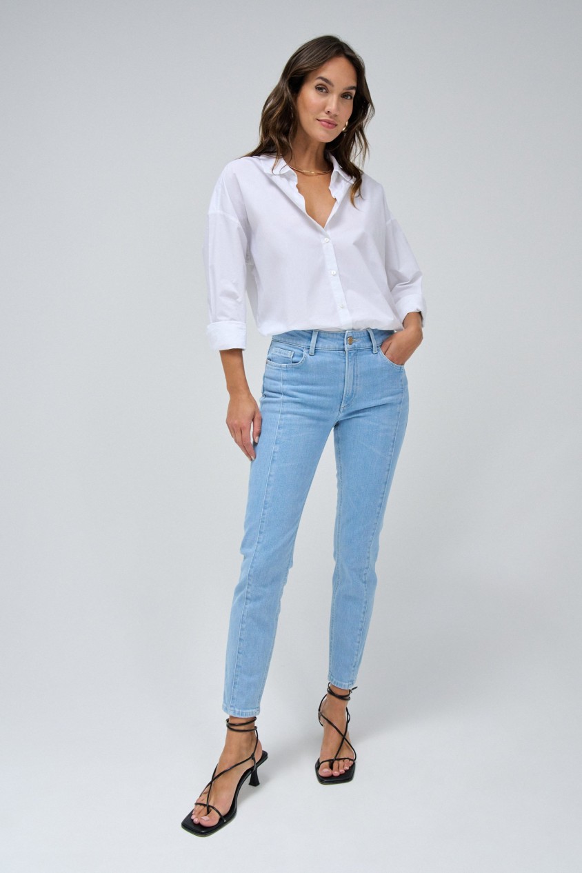 DESTINY PUSH UP CROPPED SKINNY JEANS