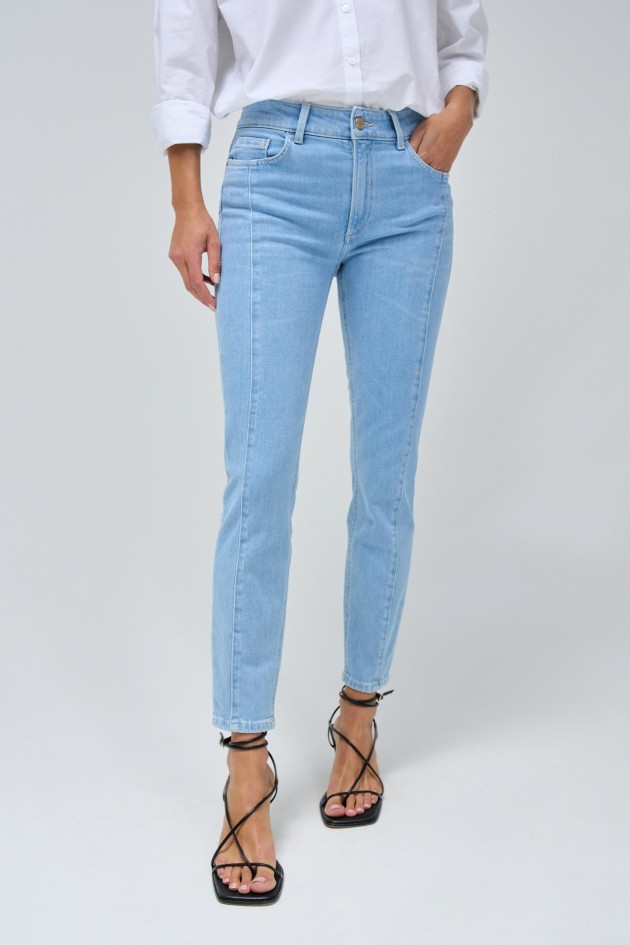 DESTINY PUSH UP CROPPED SKINNY JEANS