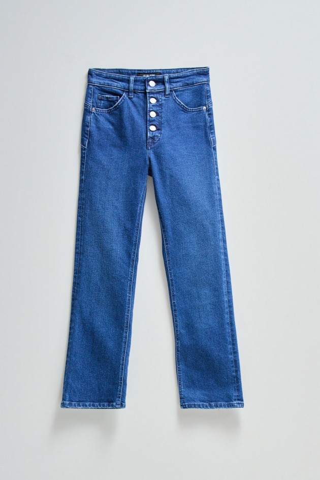 FAITH PUSH IN CROPPED FLARE JEANS