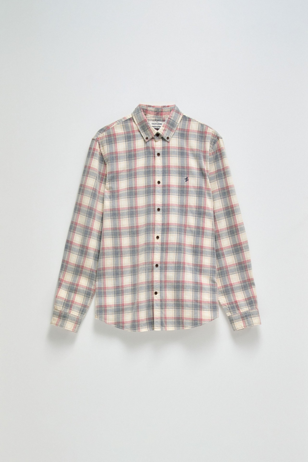 CAMISA DE XADREZ EM BOMBAZINA