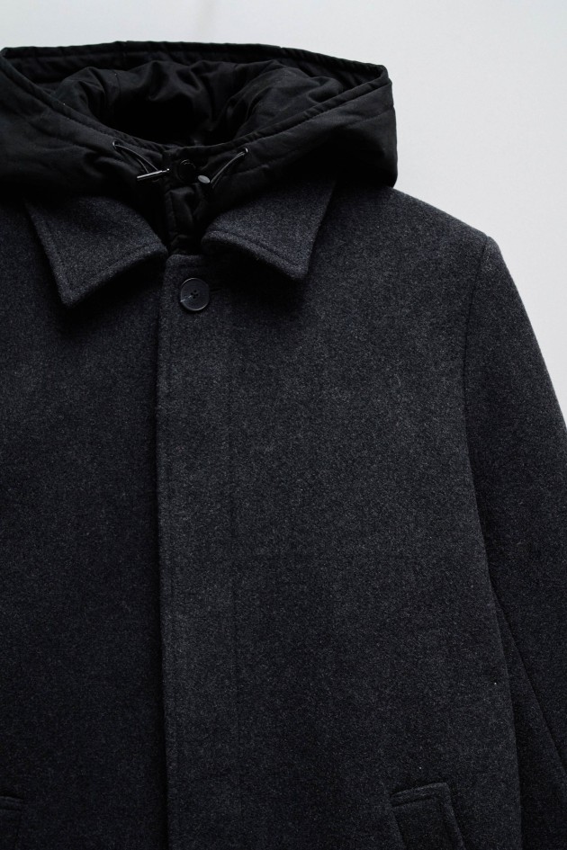 CASACO DE FAZENDA COM CAPUZ