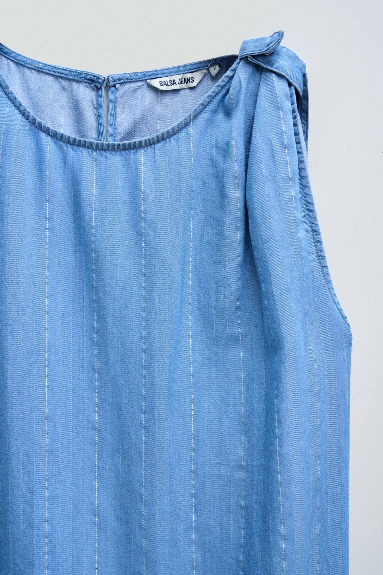 BLOUSE LIGHTDENIM AVEC FIL