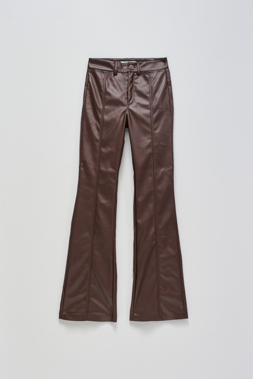 JEANS FAITH PUSH IN FLARE LEDER EFFEKT