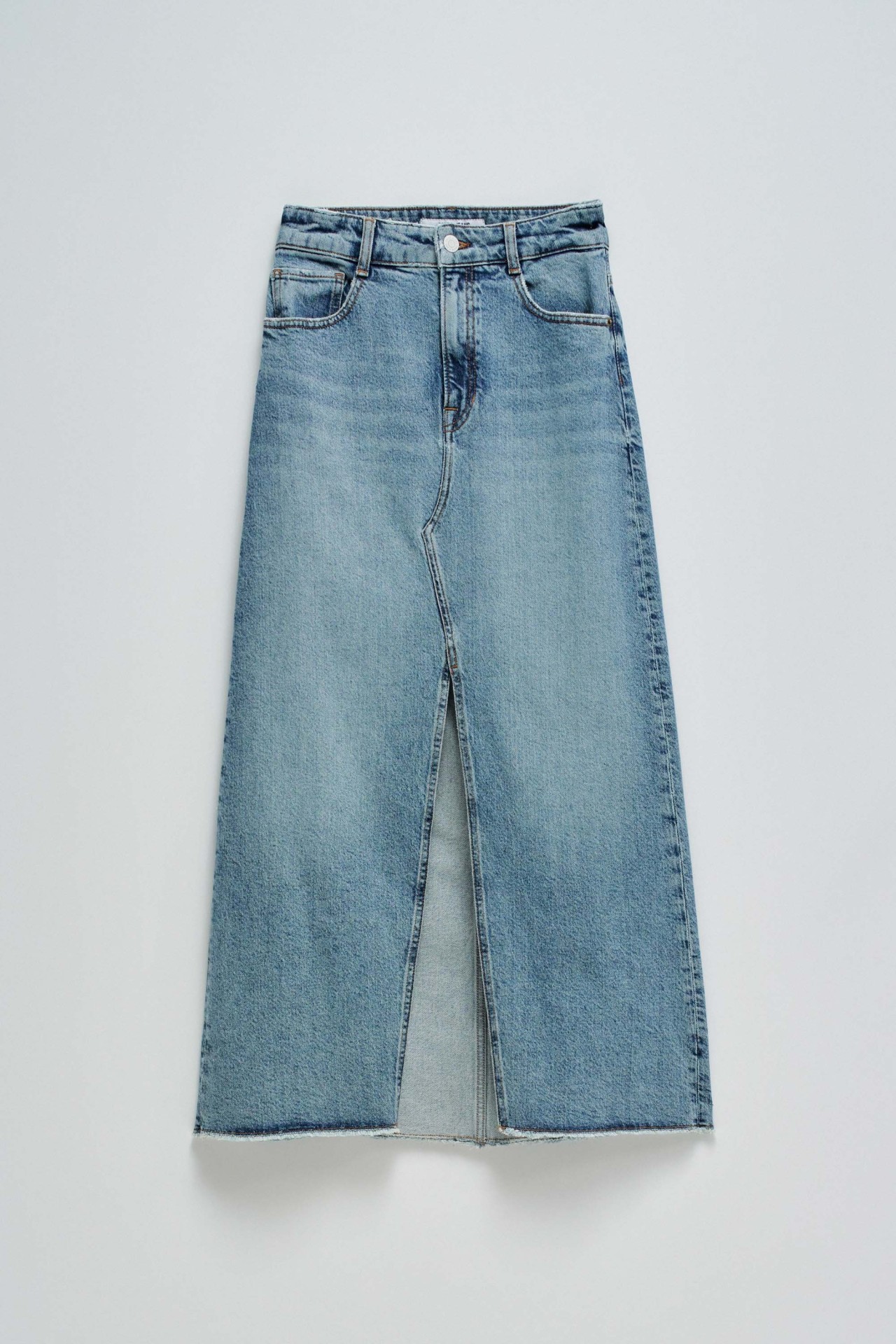 JUPE TRUE FENDUE DEVANT EN DENIM