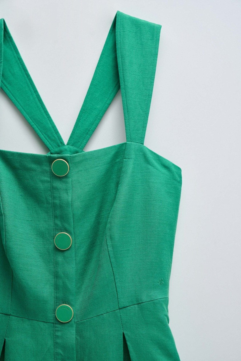 VESTIDO MIDI COM BOTÕES