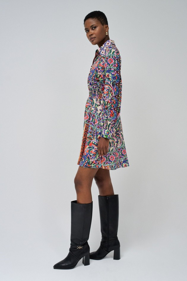 ROBE À IMPRIMÉ COLORÉ