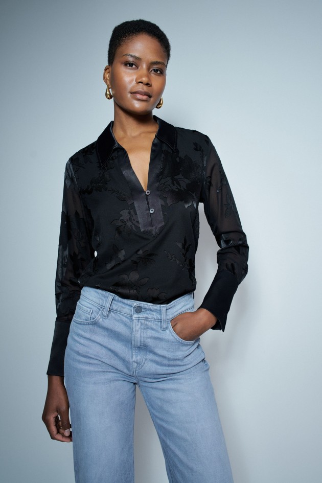 BLOUSE AVEC TEXTURE DEVORÉE